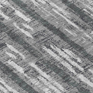 Piper Looms Chantille Stripes ACN892 Gray Machine Washable Area Rug Swatch Image