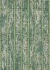 Piper Looms Chantille Stripes ACN892 Green Machine Washable Area Rug main image