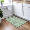 Piper Looms Chantille Stripes ACN892 Green Machine Washable Area Rug Scatter Lifestyle Image Feature