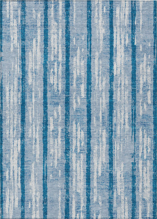 Piper Looms Chantille Stripes ACN892 Navy Machine Washable Area Rug main image