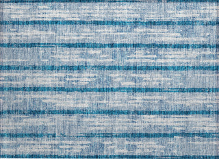 Piper Looms Chantille Stripes ACN892 Navy Machine Washable Area Rug Scatter Main Image