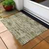 Piper Looms Chantille Stripes ACN892 Olive Machine Washable Area Rug Scatter Outdoor Lifestyle Image Feature