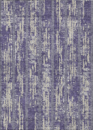 Piper Looms Chantille Stripes ACN892 Purple Machine Washable Area Rug main image