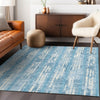 Piper Looms Chantille Stripes ACN892 Sky Machine Washable Area Rug Lifestyle Image Feature
