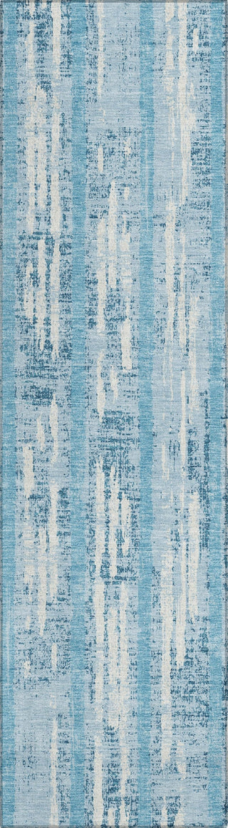 Piper Looms Chantille Stripes ACN892 Sky Machine Washable Area Rug Runner Main Image