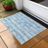 Piper Looms Chantille Stripes ACN892 Sky Machine Washable Area Rug Scatter Outdoor Lifestyle Image Feature