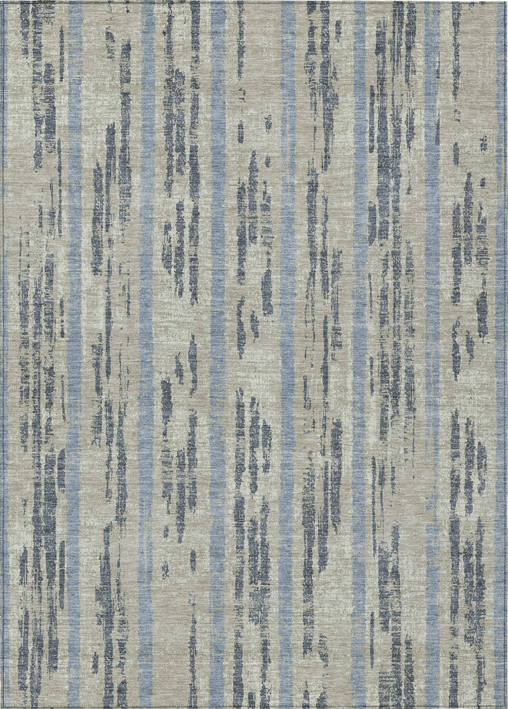 Piper Looms Chantille Stripes ACN892 Taupe Machine Washable Area Rug main image
