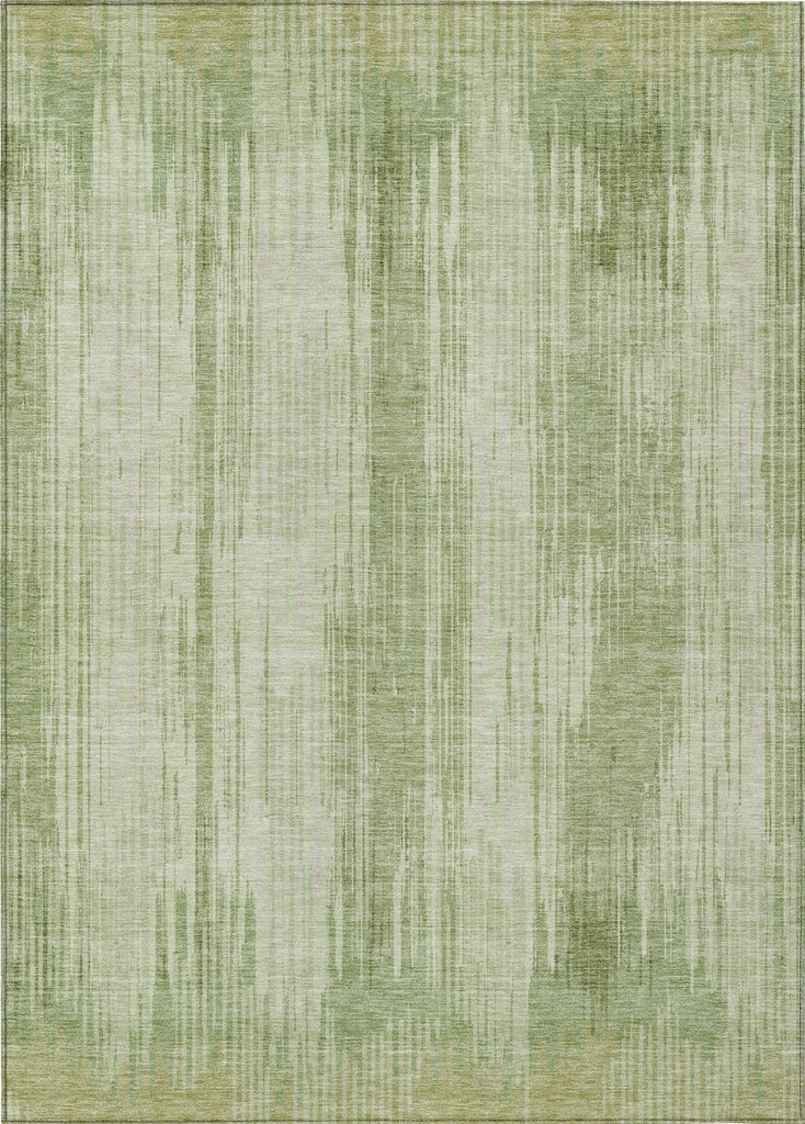 Piper Looms Chantille Stripes ACN893 Aloe Machine Washable Area Rug main image