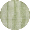 Piper Looms Chantille Stripes ACN893 Aloe Machine Washable Area Rug Round Main Image