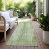 Piper Looms Chantille Stripes ACN893 Aloe Machine Washable Area Rug Runner Outdoor Lifestyle Image Feature