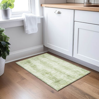Piper Looms Chantille Stripes ACN893 Aloe Machine Washable Area Rug Scatter Lifestyle Image Feature