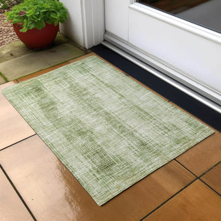 Piper Looms Chantille Stripes ACN893 Aloe Machine Washable Area Rug Scatter Outdoor Lifestyle Image Feature