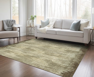 Piper Looms Chantille Stripes ACN893 Brown Machine Washable Area Rug Lifestyle Image Feature