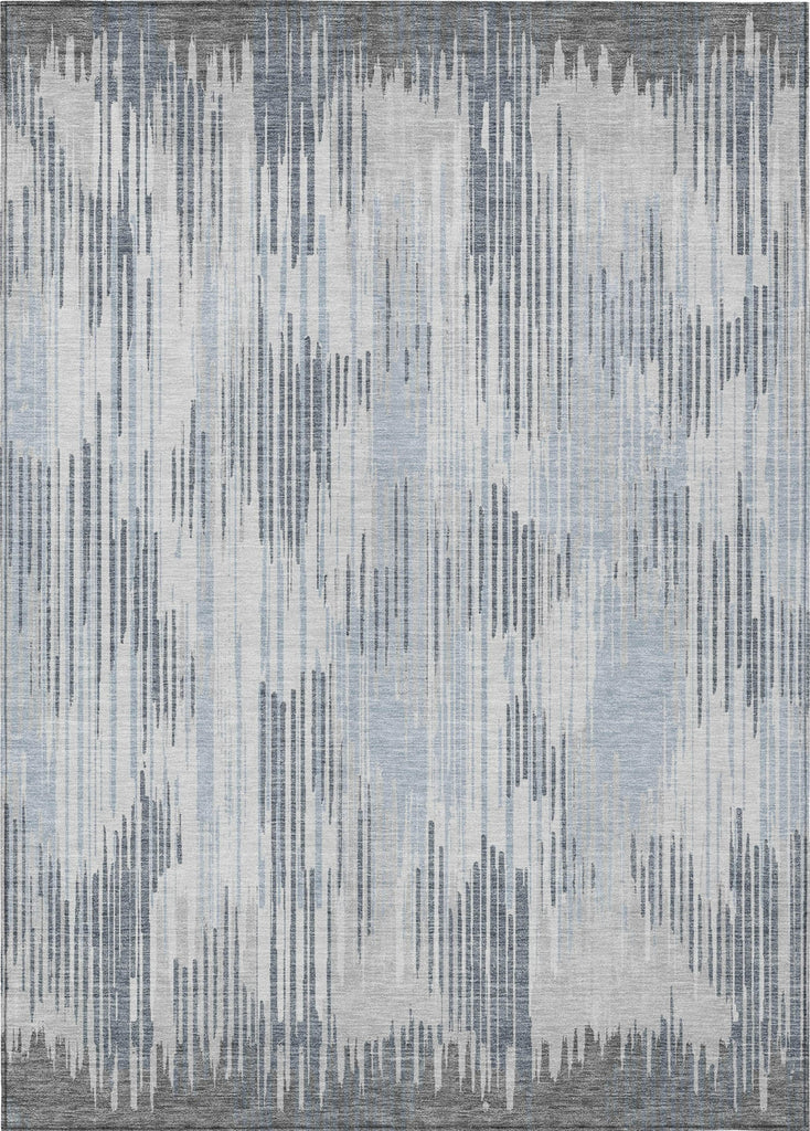 Piper Looms Chantille Stripes ACN893 Gray Machine Washable Area Rug main image