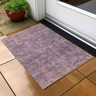 Piper Looms Chantille Stripes ACN893 Mauve Machine Washable Area Rug Scatter Outdoor Lifestyle Image Feature