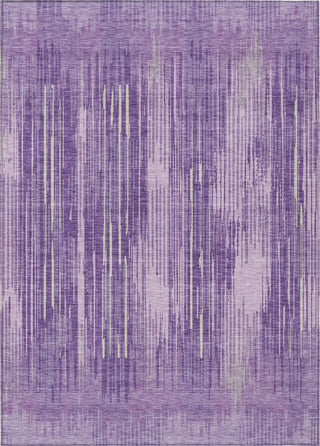 Piper Looms Chantille Stripes ACN893 Purple Machine Washable Area Rug main image