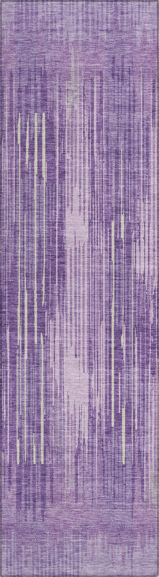 Piper Looms Chantille Stripes ACN893 Purple Machine Washable Area Rug Runner Main Image