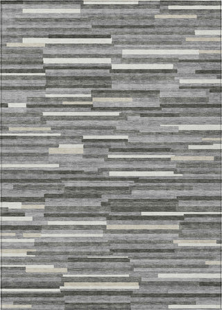 Piper Looms Chantille Stripes ACN894 Gray Machine Washable Area Rug main image