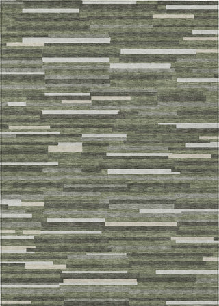 Piper Looms Chantille Stripes ACN894 Olive Machine Washable Area Rug main image