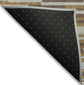 Piper Looms Chantille Stripes ACN894 Paprika Machine Washable Area Rug Backing Image