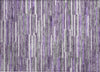 Piper Looms Chantille Stripes ACN894 Purple Machine Washable Area Rug Scatter Main Image