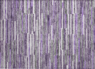 Piper Looms Chantille Stripes ACN894 Purple Machine Washable Area Rug Scatter Main Image