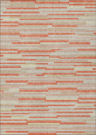 Piper Looms Chantille Stripes ACN894 Salmon Machine Washable Area Rug main image
