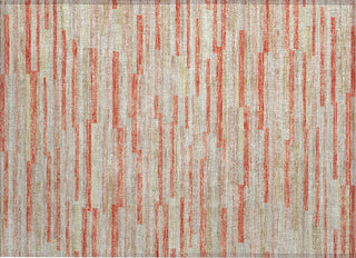 Piper Looms Chantille Stripes ACN894 Salmon Machine Washable Area Rug Scatter Main Image