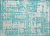 Piper Looms Chantille Modern ACN895 Aqua Machine Washable Area Rug Scatter Main Image