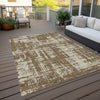 Piper Looms Chantille Modern ACN895 Brown Machine Washable Area Rug Outdoor Lifestyle Image Feature