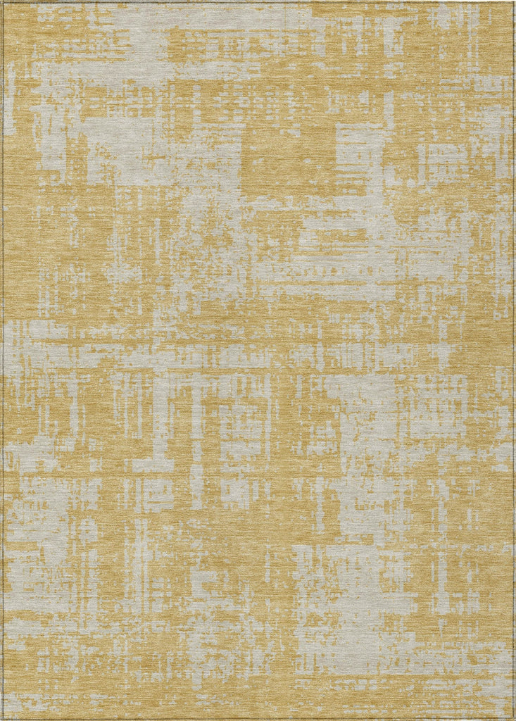 Piper Looms Chantille Modern ACN895 Gold Machine Washable Area Rug main image