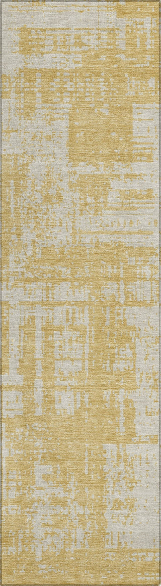 Piper Looms Chantille Modern ACN895 Gold Machine Washable Area Rug Runner Main Image
