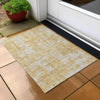 Piper Looms Chantille Modern ACN895 Gold Machine Washable Area Rug Scatter Outdoor Lifestyle Image Feature