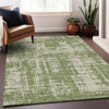 Piper Looms Chantille Modern ACN895 Green Machine Washable Area Rug Lifestyle Image Feature