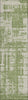 Piper Looms Chantille Modern ACN895 Green Machine Washable Area Rug Runner Main Image