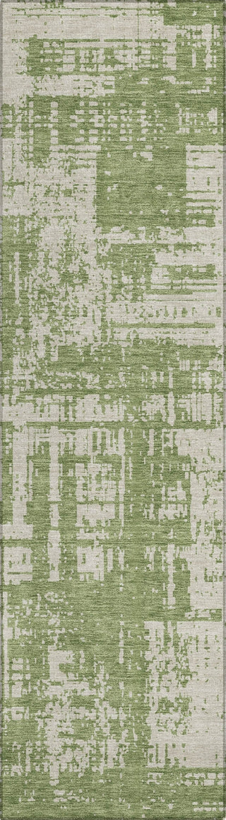 Piper Looms Chantille Modern ACN895 Green Machine Washable Area Rug Runner Main Image