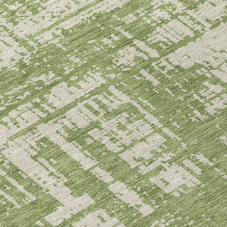 Piper Looms Chantille Modern ACN895 Green Machine Washable Area Rug Swatch Image