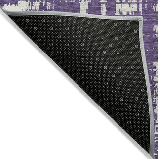 Piper Looms Chantille Modern ACN895 Purple Machine Washable Area Rug Backing Image