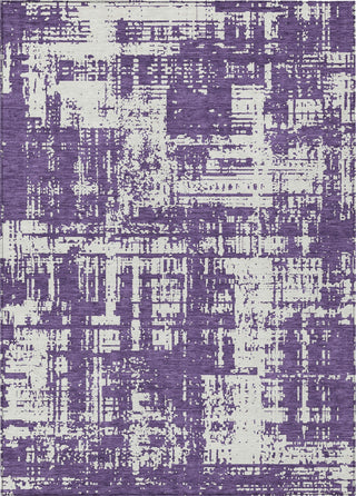 Piper Looms Chantille Modern ACN895 Purple Machine Washable Area Rug main image