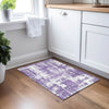 Piper Looms Chantille Modern ACN895 Purple Machine Washable Area Rug Scatter Lifestyle Image Feature