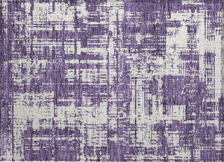 Piper Looms Chantille Modern ACN895 Purple Machine Washable Area Rug Scatter Main Image