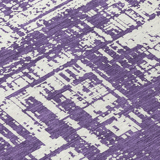 Piper Looms Chantille Modern ACN895 Purple Machine Washable Area Rug Swatch Image