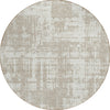 Piper Looms Chantille Modern ACN895 Taupe Machine Washable Area Rug Round Main Image