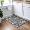 Piper Looms Chantille Stripes ACN896 Black Machine Washable Area Rug Scatter Lifestyle Image Feature