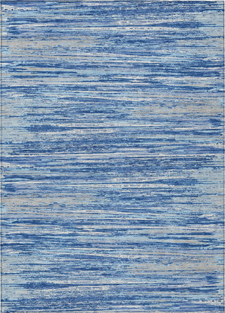 Piper Looms Chantille Stripes ACN896 Blue Machine Washable Area Rug main image