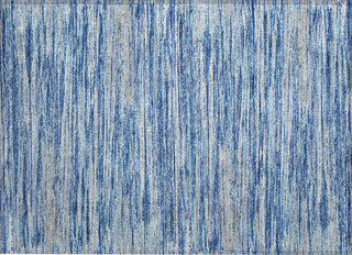 Piper Looms Chantille Stripes ACN896 Blue Machine Washable Area Rug Scatter Main Image