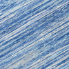 Piper Looms Chantille Stripes ACN896 Blue Machine Washable Area Rug Swatch Image