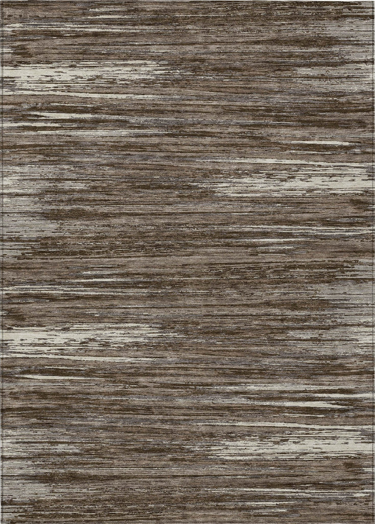 Piper Looms Chantille Stripes ACN896 Brown Machine Washable Area Rug main image