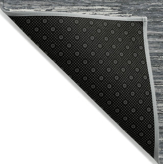 Piper Looms Chantille Stripes ACN896 Gray Machine Washable Area Rug Backing Image