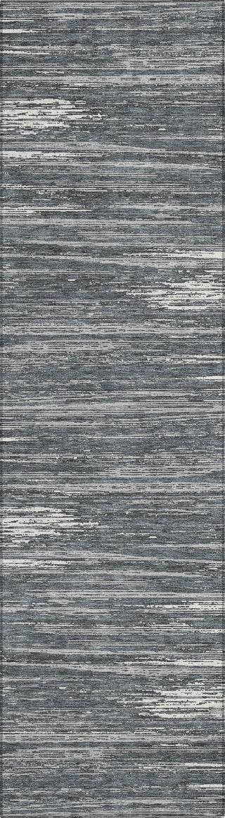 Piper Looms Chantille Stripes ACN896 Gray Machine Washable Area Rug Runner Main Image
